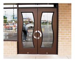 standard commercial aluminium door fronts