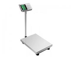 Stainless steel top platform scale with rail