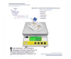 Portable table top electronic weighing scales