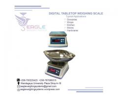 Table top counting weighing scales