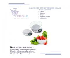 Electronic table top weighing scales