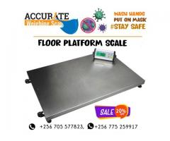 Mild steel alloy floor scales with a ramp