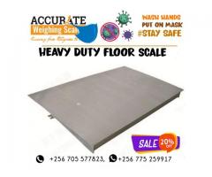 Warehouse floor weighing scale