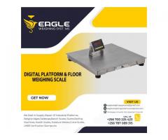 Electronic floor weighing scale